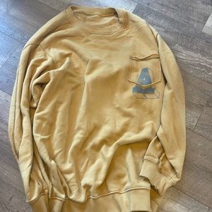 Mustard Aerie crew neck size Medium